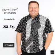 Pacolino Malaysia Men Batik Short Sleeve Regular / Extra Big Cutting - Black Colour 11623-BK0151-G