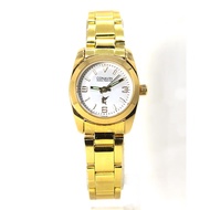 CONAVIN นาฬิกาข้อมือผู้หญิง สายสแตนเลสอย่างดี หน้าปัดนาฬิกาสไตล์สปอร์ต รุ่น(ทองทั้งเรือน - GOLD) ระบ