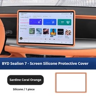 For BYD Sealion 7 Car Screen Protector Silicone Central Control Navigation Display Screensaver Car M