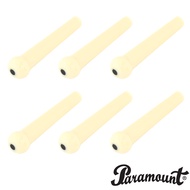 Paramount BP001 หมุดกีตาร์ หมุดกีตาร์โปร่ง 6 ตัว แบบมีจุดแต้ม (Bridge Pin with Dots Acoustic Guitars