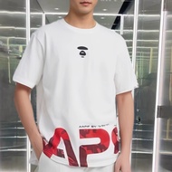 AAPE Original Men T shirt Casual Loose Letter Printed Cotton Short Sleeve T shirt