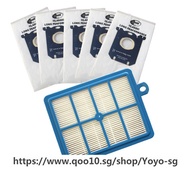 6pcs/set 1pc Replacement hepa filter 5pcs Dust Bags for Electrolux Vacuum Cleaner filter electrolux