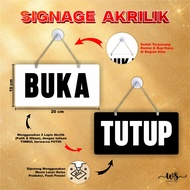 ACRYLIC DOOR OPEN-CLOSE PLATE - ACRYLIC DOOR OPEN-CLOSE SIGNAGE