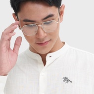 GALLOP : Mens Wear เสื้อคอจีนแขนยาว ผ้าลินิน (Linen Long Sleeve Mandarin Collar Shirt) รุ่น GW9034 สี Ivory - ขาวครีม