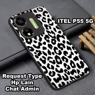 Glossy glitter Softcase for ITEL P55 5G Abstract motif Itel p55 5g case can also be used for all sma