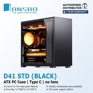 JONSBO D41 MESH ATX Case /  D41 STD ATX Case, Type C, No fans [2 Color Options]