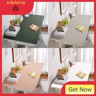 [in stock] solid color leather desk mat ins style dining table mat waterproof student study desk desk desk office desk mat pvc tablecloth TUIV