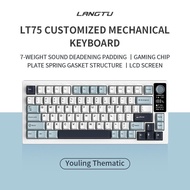 LangTu LT75 Wireless Mechanical Keyboard 75% GASKET RGB 1.14-Inch Custom Screen Hot Swappable Custom