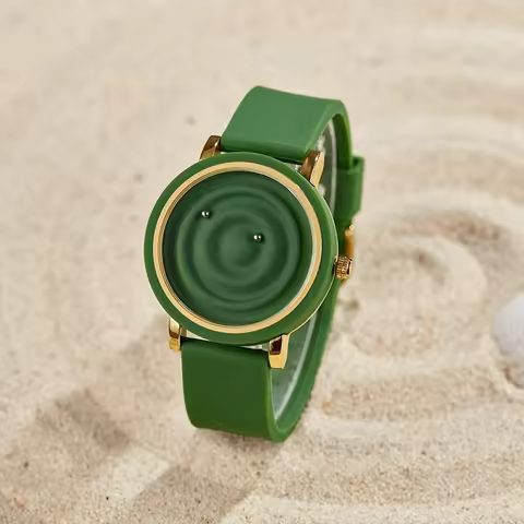 Personalized fashionable Silicone bezel floating magnetic pointer free ball bearing creative waterpr
