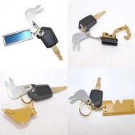 5P8500 Keys Fits for Cat Excavator Heavy Equipment Keychain F0002 8H5306 Ignition Key with Bucket Ke