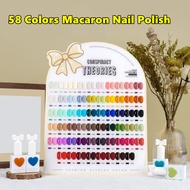 【Local delivery】58 Colors New Arrival Macaron Nail Polish Gel Nail Phototherapy Nail Polish Set（with