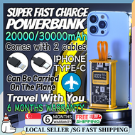 🔥SG READY STOCK Super Fast Charging Power Bank 30000mAh PD22.5W Powerbank Fast Charging Qc3.0 20000m