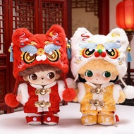 仅娃衣】DIMOO WORLD盲盒毛绒挂件搪胶衣服娃衣醒狮拜年服套装Doll Coat Only] DIMOO WORLD20260121