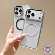 Clear Magnetic Casing For Samsung Galaxy S26 S25 Edge S24 S23 S22 S21 S10 Plus S20 FE F55 F14 C55 M5