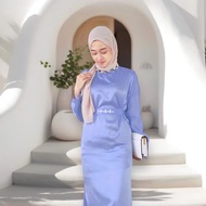 DRESS PAYET TALI PINGGANG ( BISA DILEPAS PASANG ) / DRESS LILI PAYET PREMIUM / GAMIS DUYUNG SATIN MA