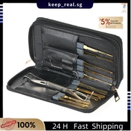 24pcs Professional Unlocking Lock Picking Tools Set Practice Lockset Kit with Leather Case for Locksmith Beginners   TOLO-9.3