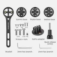 ROCKBROS Bicycle Computer Holder Nylon Bike Stopwatch Speedometer Mount Stand For Garmin Wahoo Bryto