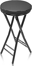 Gluck Plants Folding Stool,24 Inch Foldable Portable Collapsible Height Bar Stool Chair,Adult Tall L