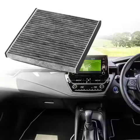 Car Air Conditioner Filter Element Grid Activated Carbon Non-woven Fabric 87139-33010 218x215x16mm F