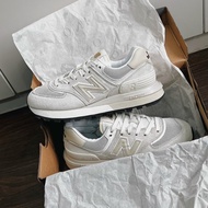 [Ready stock] 574 New Balance shoes NB 2023 Grey White, New Balance 574 legacy ivory NB 574 New Bala