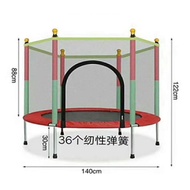 Children trampoline with safety guard net baby trampoline indoor home kids gym exercise