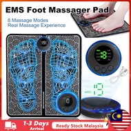 (Malaysia Stock) EMS Foot Massager Pad Portable Foldable Massage Mat Pulse Muscle Stimulation Improv