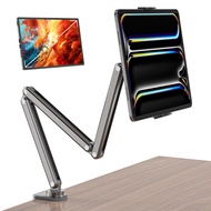 Tablet Stand for Desk, Aluminum Alloy Foldable Tablet Arm Mount Holder Compatible with iPad 10/9th,