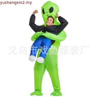 ET Alien inflatable suit Alien Monster Inflatable Costume Scary Green Alien Cosplay Costume For Adul