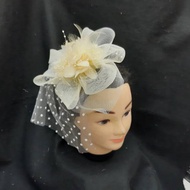 Polka Dot Flower Net Clip
