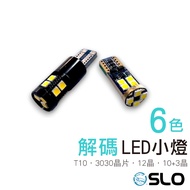 SLO [LED T10 3030 Decoding Light] 12 Crystal 13 European Standard Series Car Dedicated T10 canbus T1