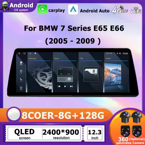 New Android 16 Auto Touch Screen For BMW 7 Series E65 E66 CCC System Wireless Carplay Car Radio Mult