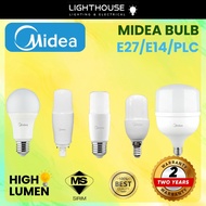 [ LIGHTHOUSE ] MIDEA LED LIGHTING BULB A BULB STICK BULB BIG BULB E27/E14/PLC LAMPU MENTOL [2YEAR WA