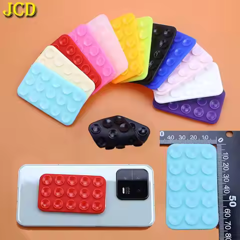 Thickened Square Silicone Suction Cup Phone Mount Hands-Free Mobile Stand Airplane Travel Essential 