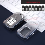 Luxury Soft TPU Car Key Case Cover Fit For Honda 2016 2017 2018 2019 Odyssey CRV Pilot HRV Vezel Cit