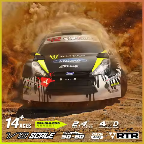RLAARLO RC Cars XTS-F10 Rally Car 4WD 1:10 Professional Competition-Grade Electric Brushless High-Sp