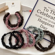 ️ 4 In A Set Morandi Color Elastic Hair Tie Girl