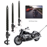 Motorcycle Bicycle Camera Holder Handlebar Clamp Mount Bracket Stand For Insta360 One R X GoPro Invisible Selfie Stick Accessory