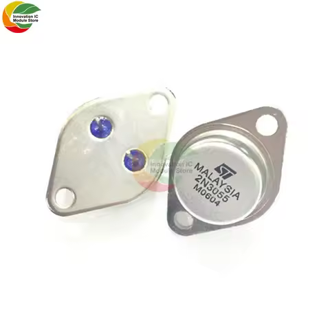 Ziqqucu 1 piece/batch Transistor 2N3055 Power Transistor NPN AF TO-3 Metal Case 15A/60V Amplifier Au