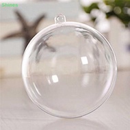 Shines Transparent Open Plastic Christmas Decor Bauble Ornament Gift Present Box VN