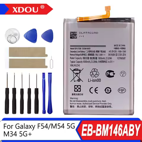Brand New EB-BM146ABY 6000mAh Replacement Battery For Samsung Galaxy F54/M54 5G/M34 5G Mobile phone 