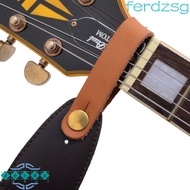 JENNIFERDZSG Guitar Strap Lock, Adjustable Brown Retro Guitar Neck Strap, Leather Guitar Strap Button Black Retro Vintage Holding Button Safety Lock Strap Ukulele