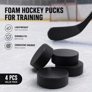 4Pcs PU Ice Hockey Puck Replacement Training Puck Competition Training Puck  dailiyuan