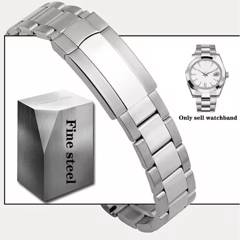 Watch Band For Rolex Oyster Perpetual Datejust DAYTONA SUBMARINER Luxury Men Watch Strap Stainless 9