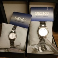SEIKo鈦合金輕量化男女對錶，日本原裝進口珍藏版