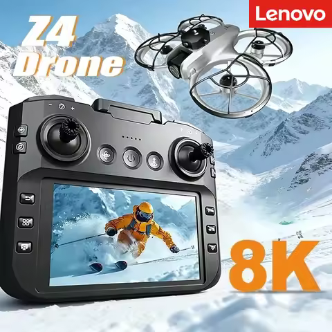 Lenovo Original Z4 Drone 8K HD Camera 5G WiFi Drone With Headless Mode Brushless Motor Long Battery 