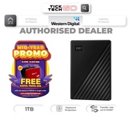 WD My Passport™ Portable Hard Drive (1TB/ 2TB/ 4TB/ 5TB/ 6TB)