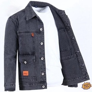【Ready Stock】❋ jaket jeans lelaki safety jacket Site welders anti-scalding overalls labor protection