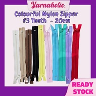 Nylon Zipper 12cm/15cm/20cm various colour Nylon zip