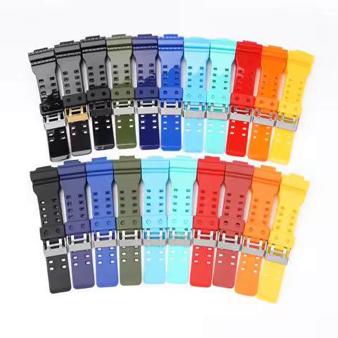 Resin Watch Strap for CASIO GA-100 110 120 150 200 300 400 700 GD-100 110 120 G-8900 GR-8900 GW-8900
