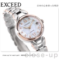 JDM WATCH ★ Citizen Citizen Citizen Exceeded Series Brick-Inlaid Light Energy Radio Wave Women's Wat